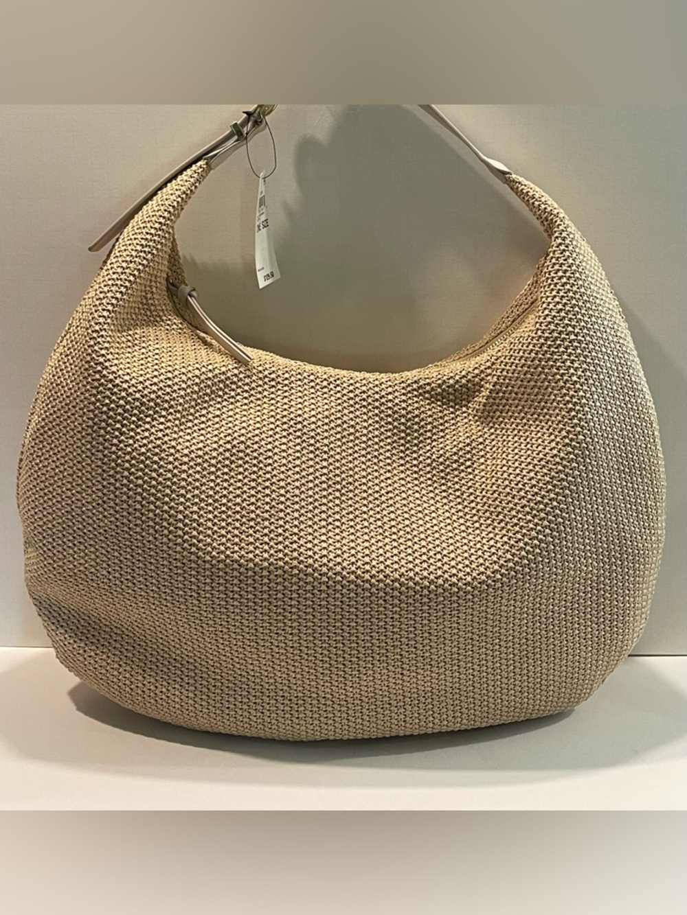 On 34th Joenii Extra-Large Straw Hobo Handbag - Picture 7 of 9